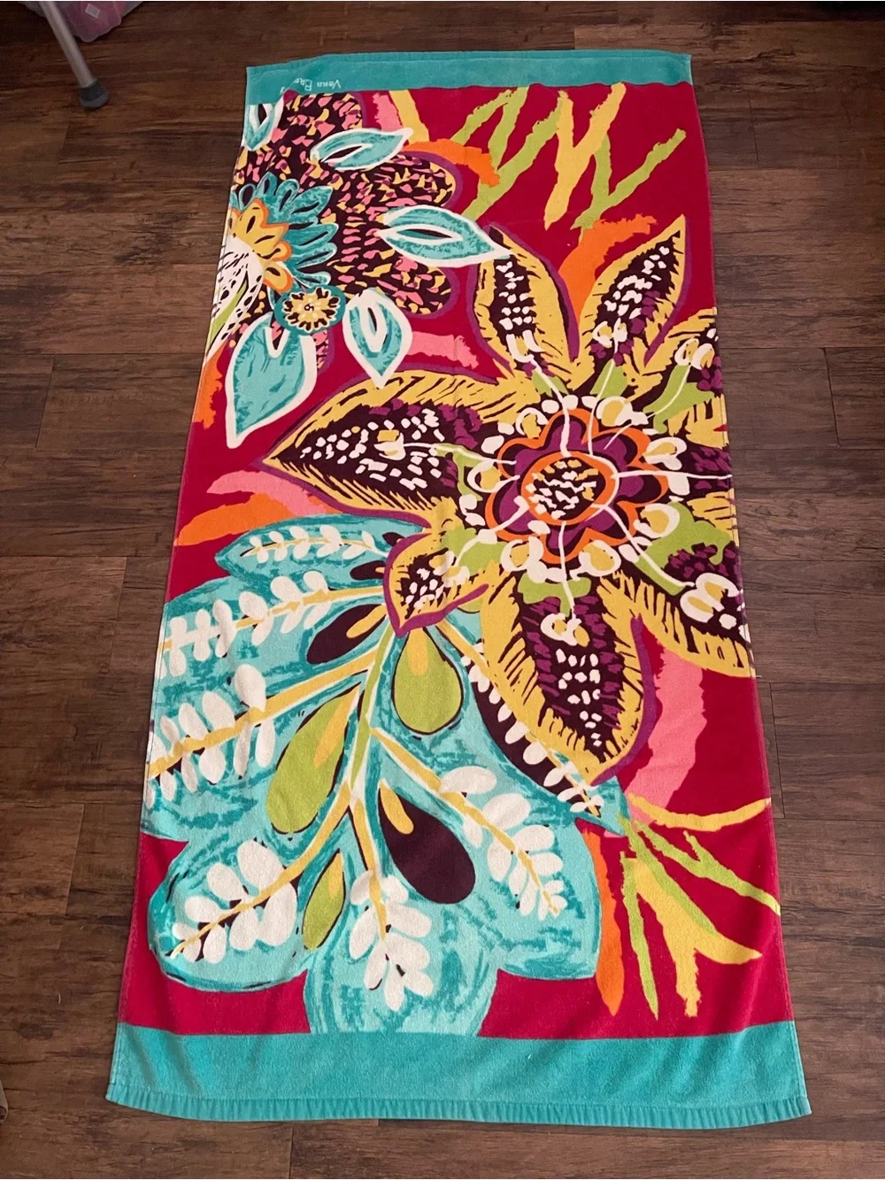 Retired Print Vera Bradley’s “Rumba” (Bright Floral) Beach/Swim Towel